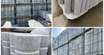 南通 芝麻白花岗岩挡车柱、隔离柱多少钱