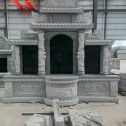 南通 芝麻灰高档墓碑，土墓，可定制