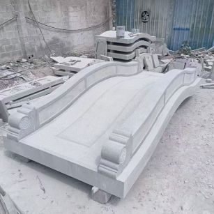 南通 芝麻灰花岗岩园林景观 小石桥