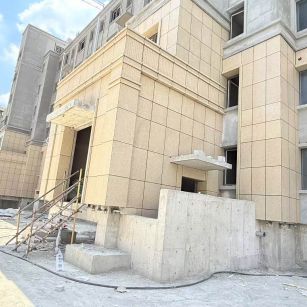 南通 黄金麻干挂，工地实拍