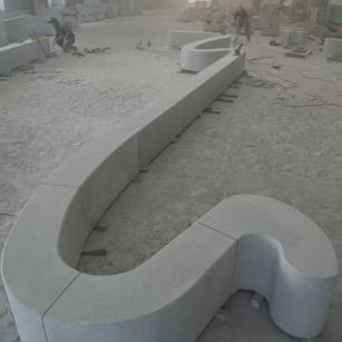 南通 花岗岩整石坐凳拼装