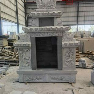 南通 芝麻灰高档墓碑、土墓，一套也支持定做