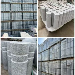 南通 芝麻白花岗岩挡车柱、隔离柱多少钱