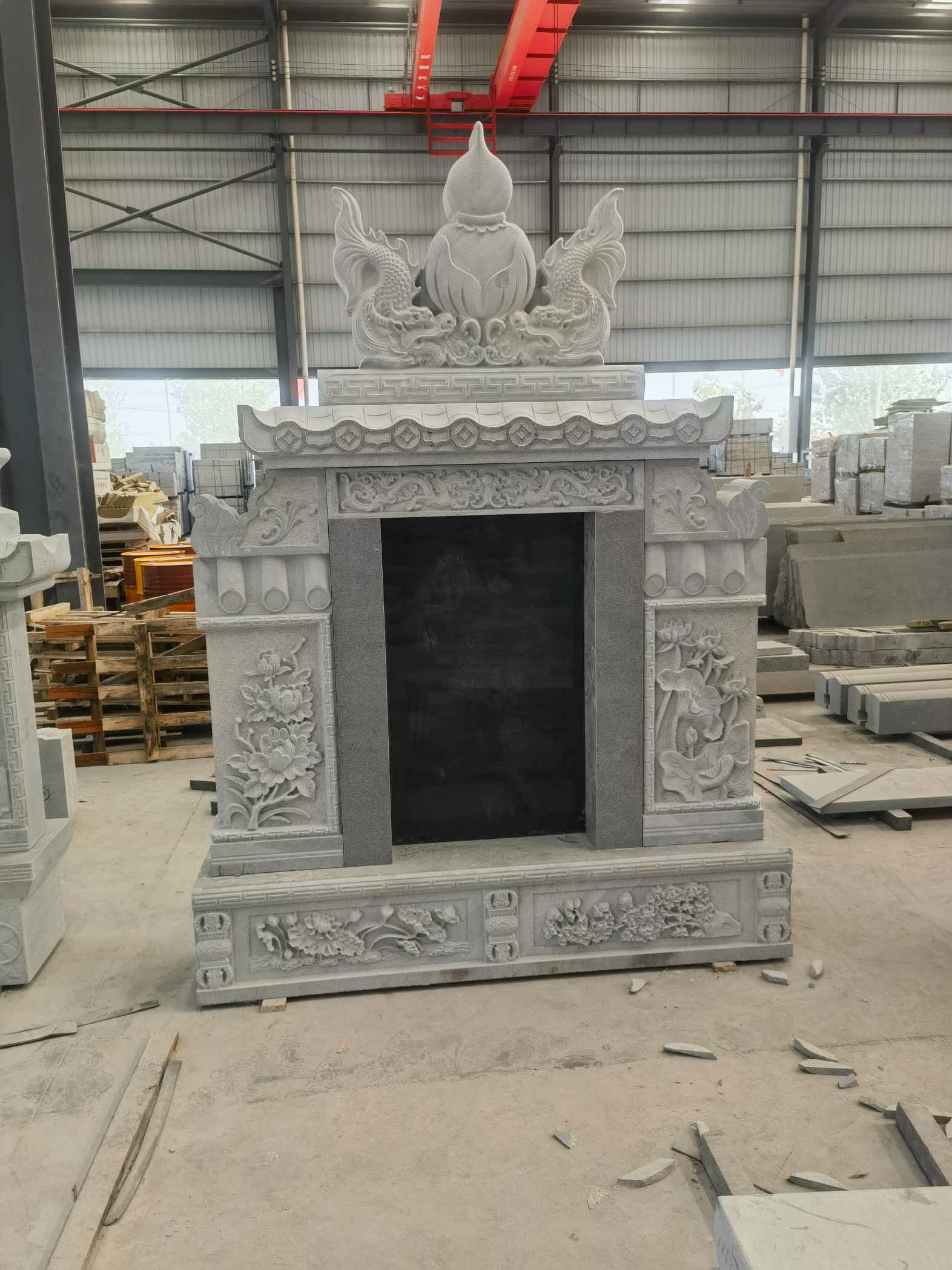 南通 芝麻灰高档墓碑、土墓，一套也支持定做