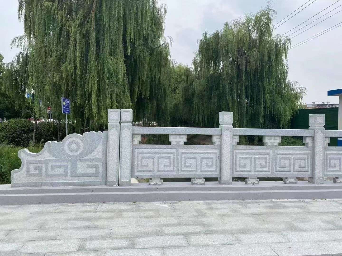 南通 芝麻灰桥栏杆、河道栏杆安装效果